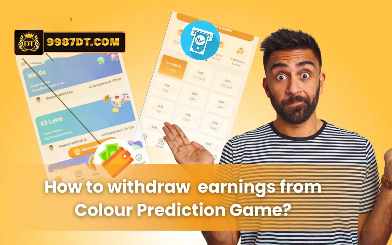 how to withdraw earnings from colour prediction game