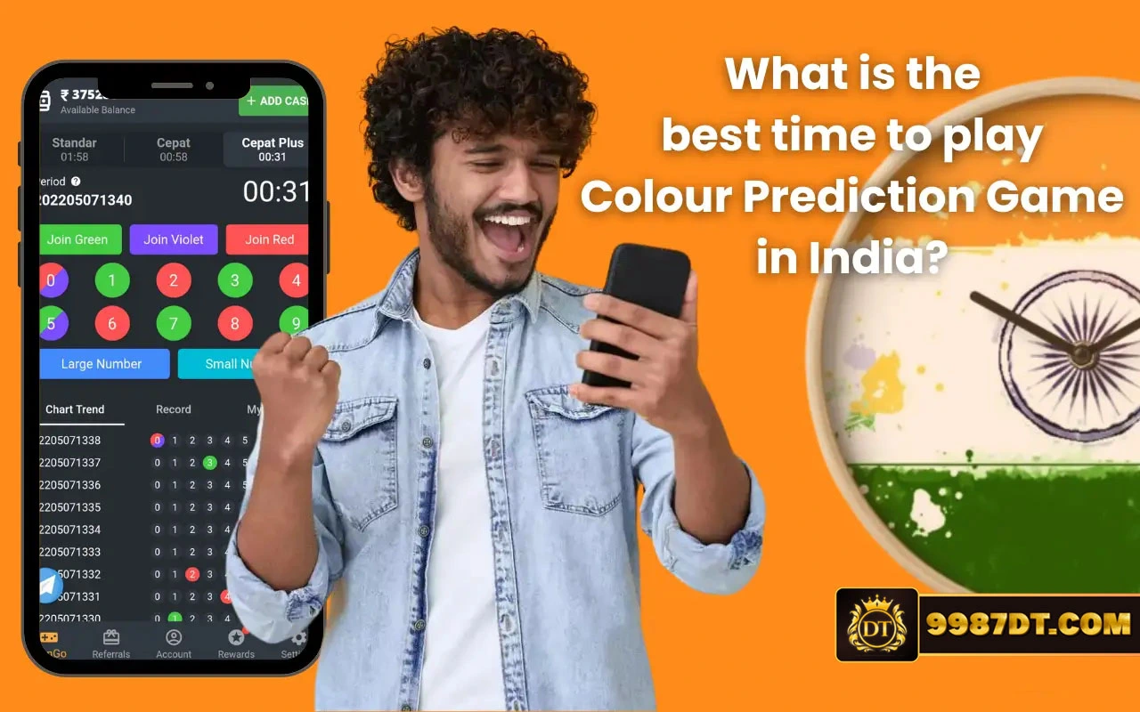 what is the best time to play colour prediction game in india