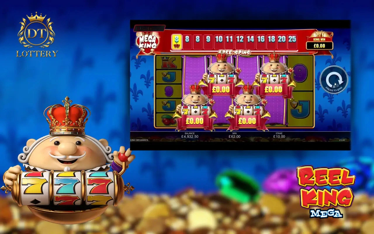 dt lottery reel king mega demo game